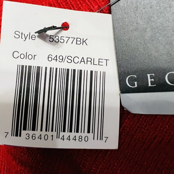 NWT Geoffrey Beene Men's Red Sweater 2XL Pullover Extra Soft V-neck Long Sleeve - Picture 10 of 11
